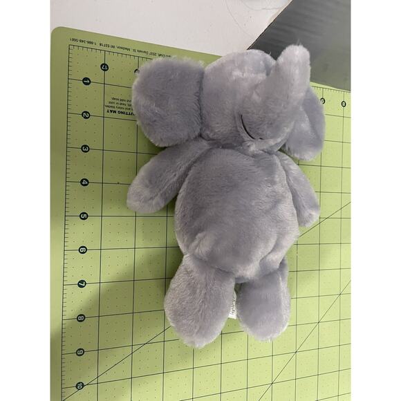 Carters Child of Mine 8" Gray Plush Baby Elephant Rattle Crinkle Stuffed Animal - Picture 5 of 9